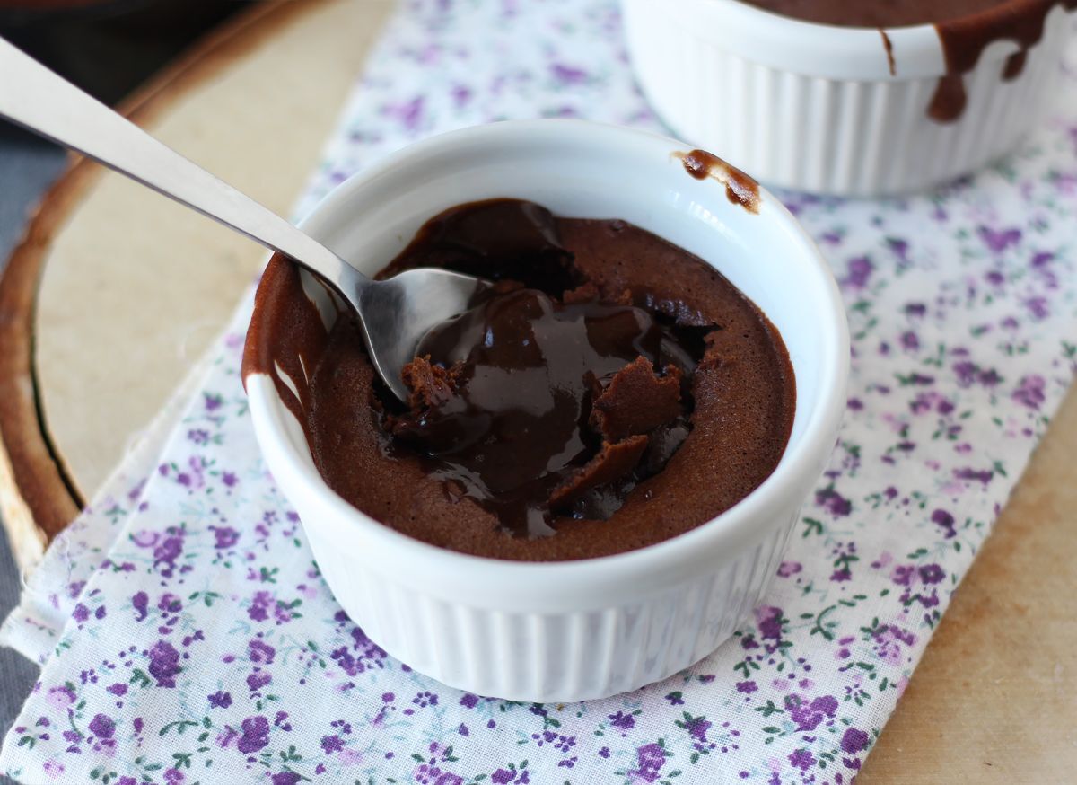 6. Chocolate fondant in air fryer: quick recipe to recycle Easter chocolate