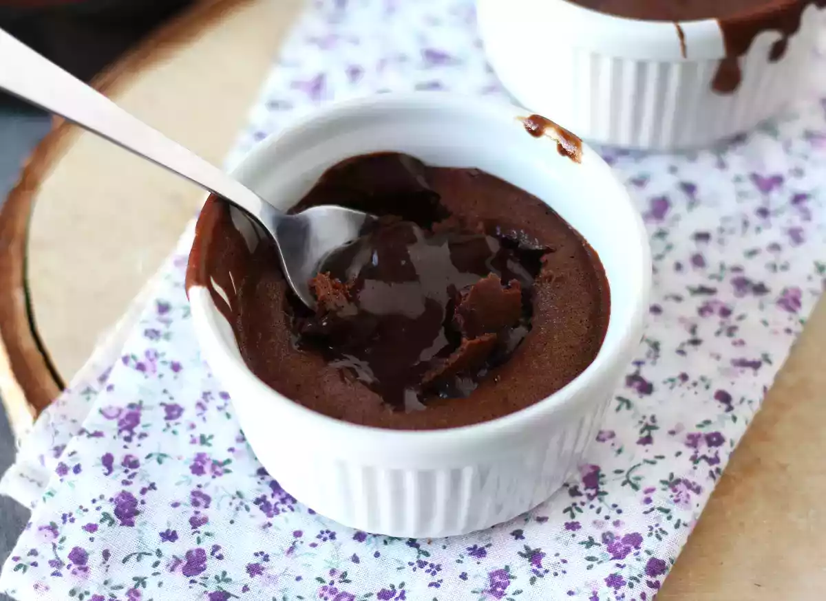 6. Chocolate fondant in air fryer: quick recipe to recycle Easter chocolate