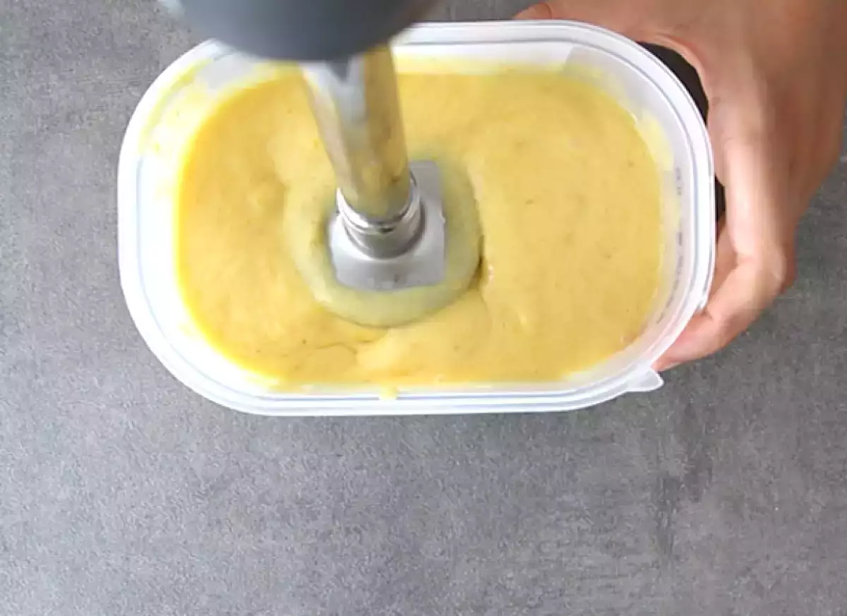 4. Process the ice cream to get the right consistency