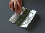 Step 3: assemble seaweed and aluminium foil