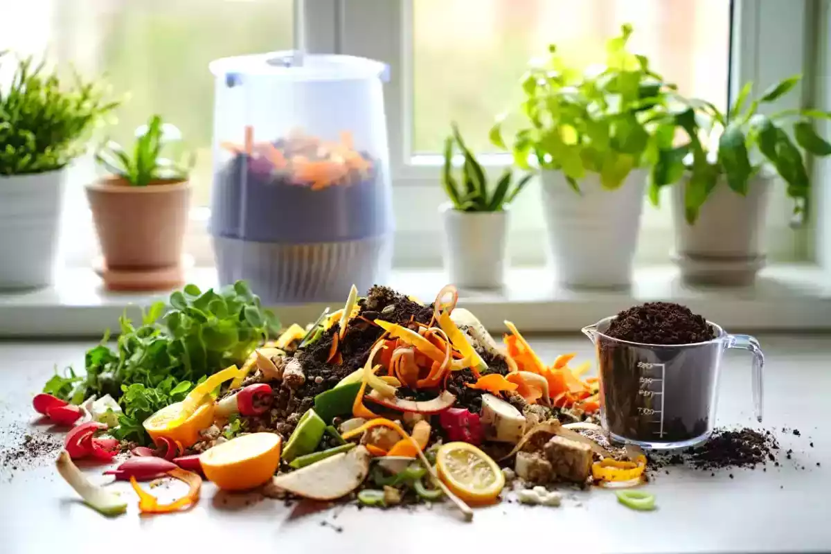 Express apartment compost: turn your kitchen waste into plant gold!