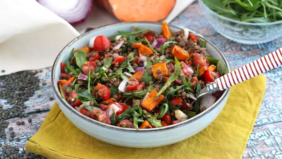 This lentil salad is a quick and nutritious option that will become your new favorite