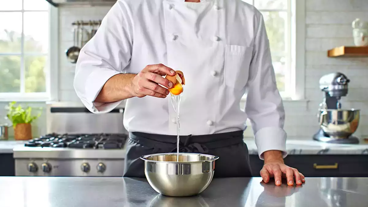 Cracking the egg with one hand: the chefs' secret that leaves no shell in the food