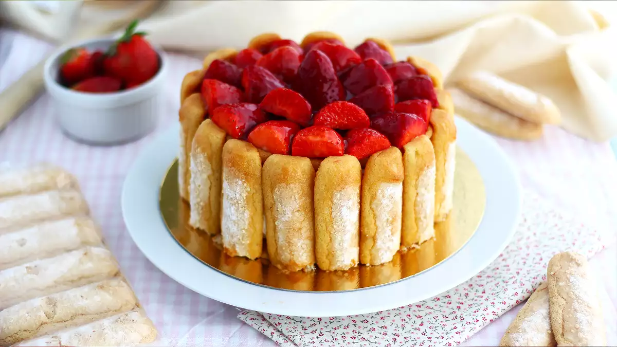 This simple strawberry charlotte is clearly our favorite spring dessert!