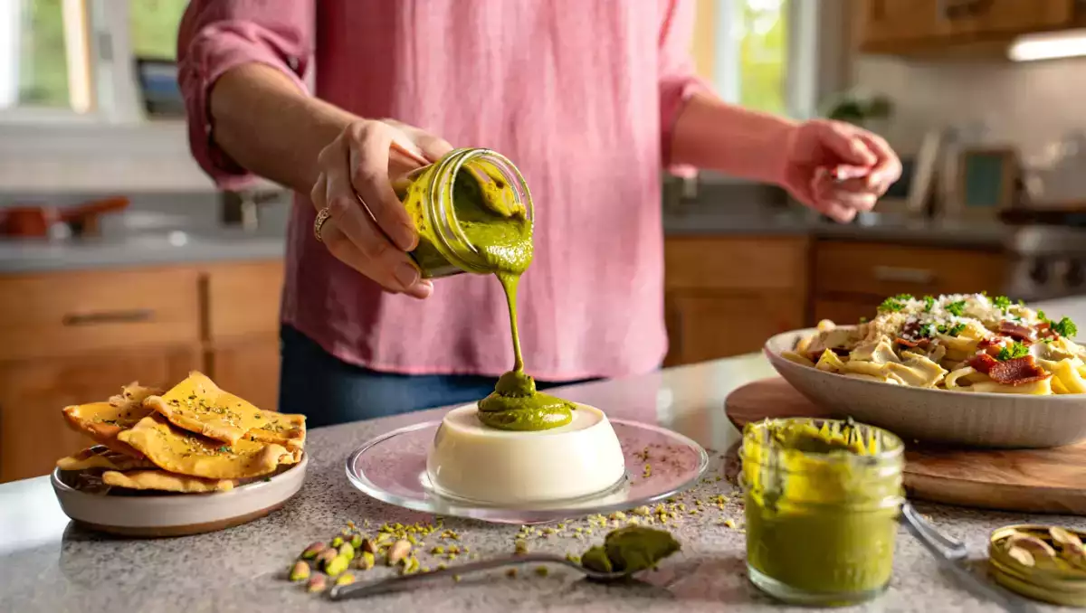 Daily Menu, May 20: a delightful journey from pita chips to pistachio panna cotta