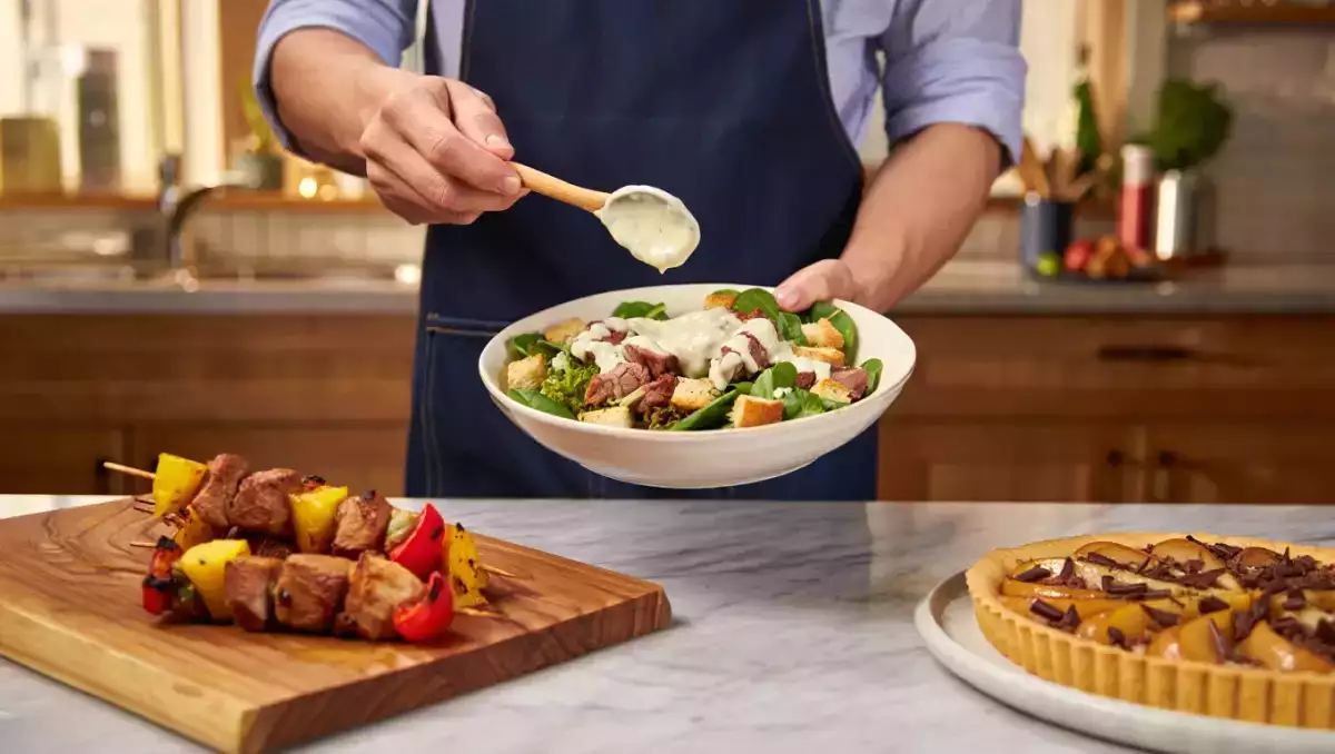 Daily Menu, May 29: a delightful journey from duck salad to pear tart