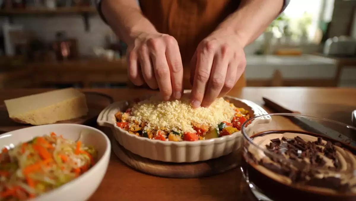 Try today's June 23 menu: cabbage stir-fry, ratatouille crumble and indulgent coffee creams