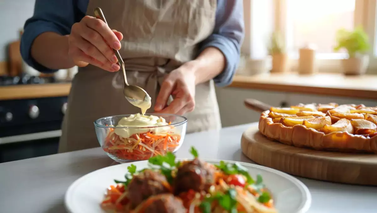 June 29 daily menu: mimoza salad, crispy air-fryer meatballs and classic tarte tatin to savor today