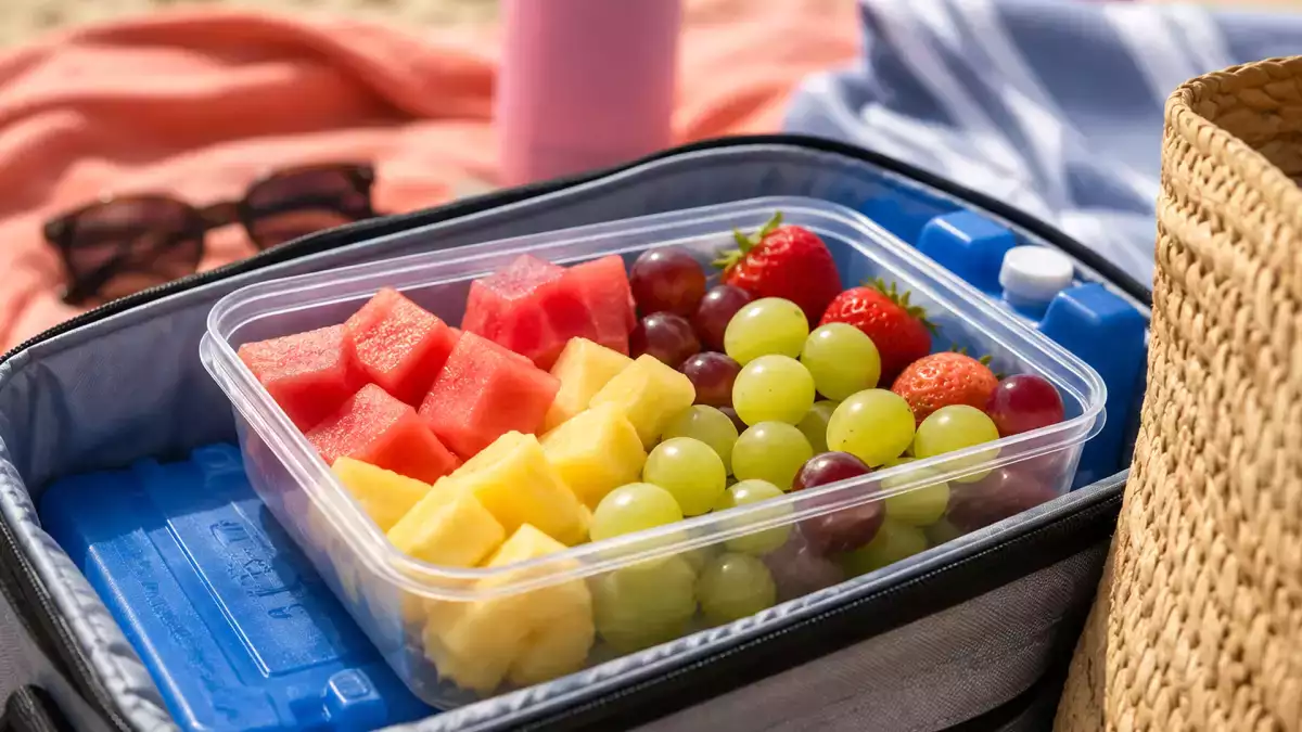 Take fruit to the beach without the heat ruining your snack: easy, practical ways to keep it cool