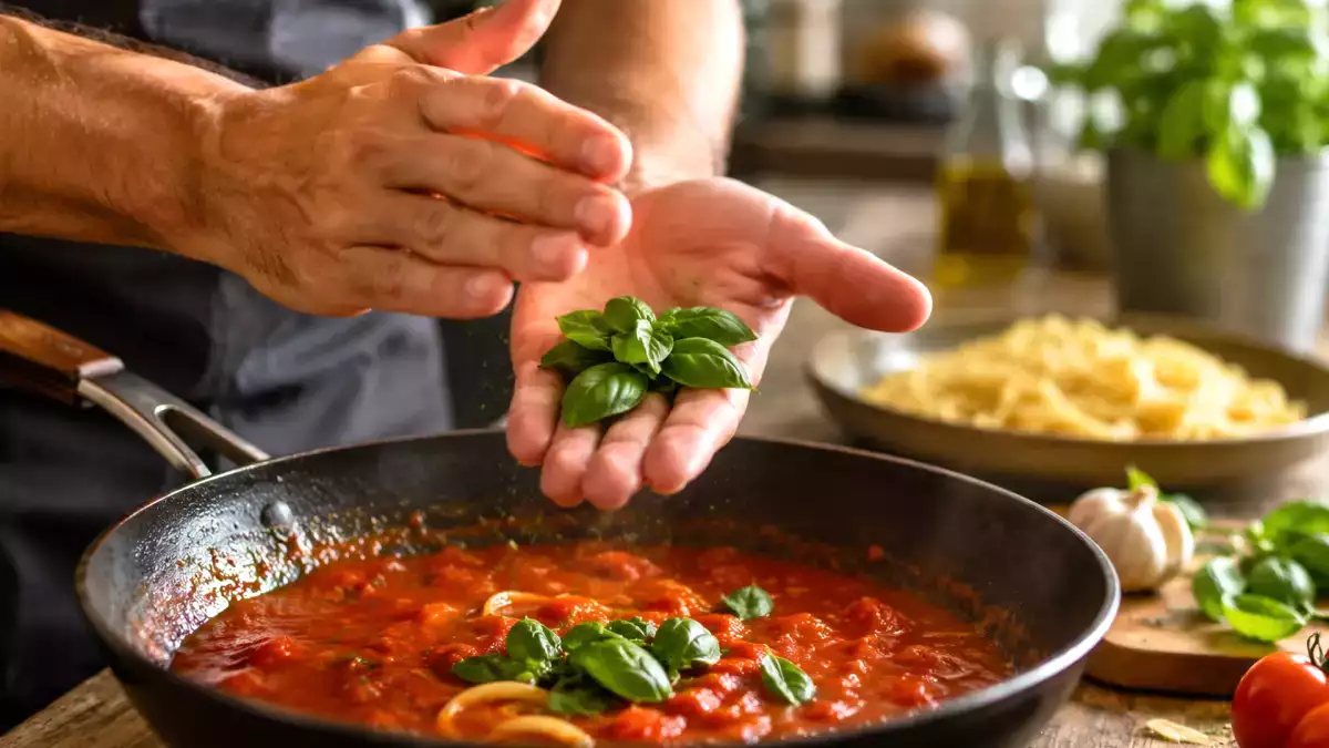 Try this simple kitchen trick to release fresh basil’s full aroma just before you add it to dishes