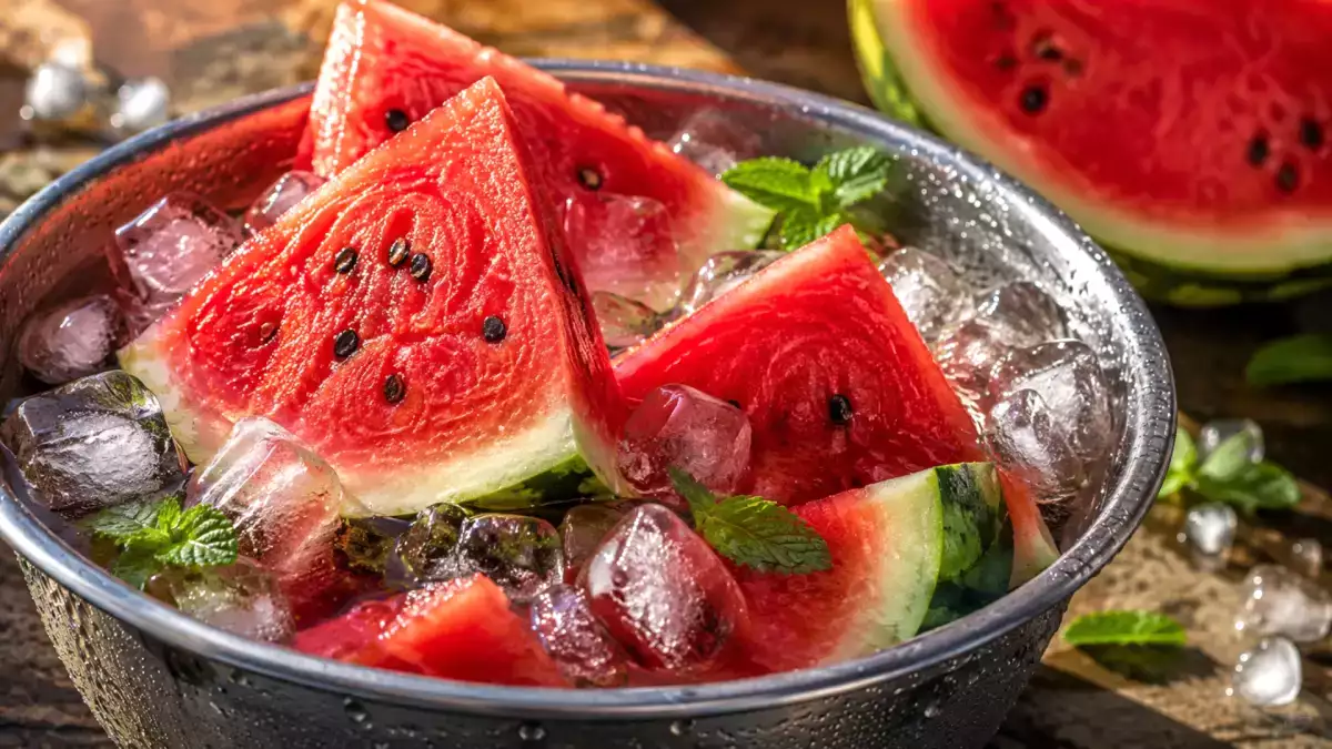 The quick way to chill a watermelon: a clever, time-saving trick to have it cold and ready right away