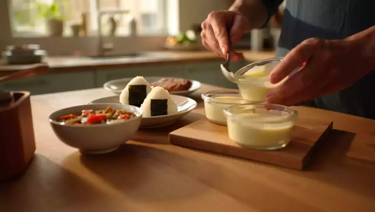 Daily menu, July 10th: a delightful journey from onigiri to skyr flan