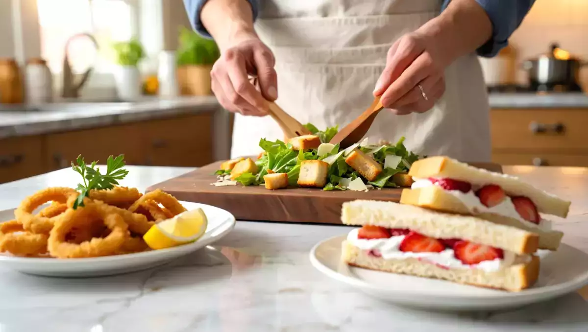 Daily menu, July 9th: a delightful journey from deconstructed caesar salad to ichigo sando