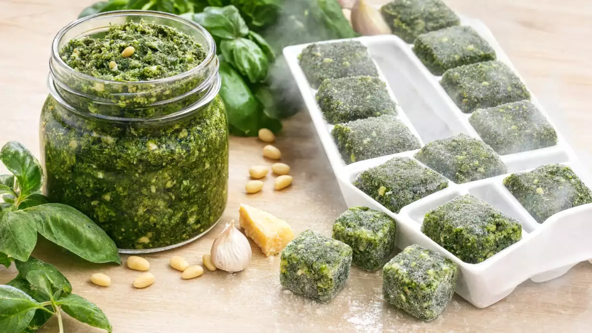 How long does summer-made frozen pesto really last, and the best way to store it so it won't spoil