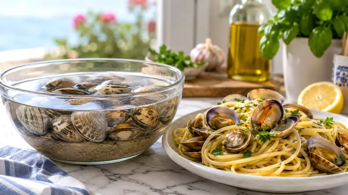Simple step-by-step method to remove sand from clams so you can enjoy them immediately with no fuss
