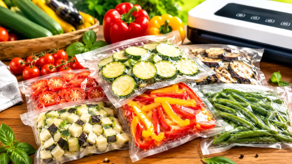 Vacuum-sealing summer vegetables: simple storage steps to preserve their texture and true summer flavor