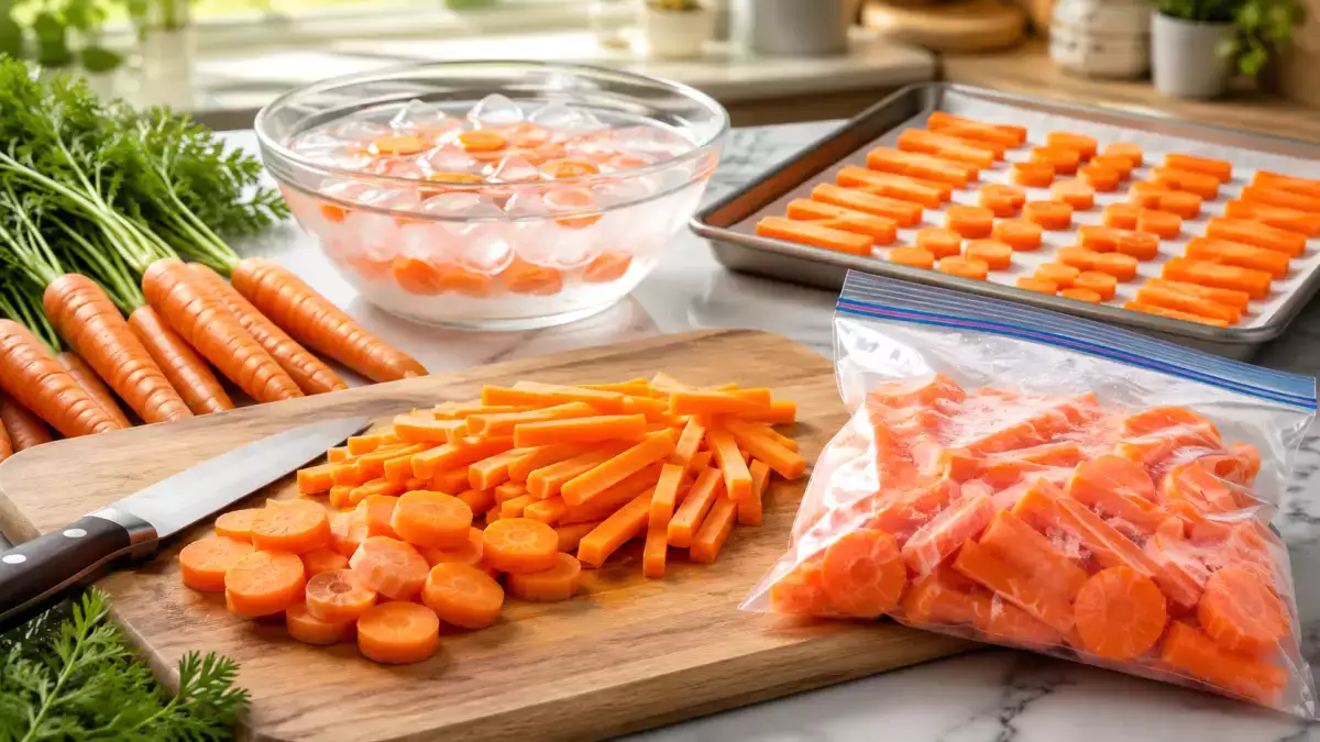 Cut carrots for freezing without making them mushy: a quick, foolproof step-by-step guide now
