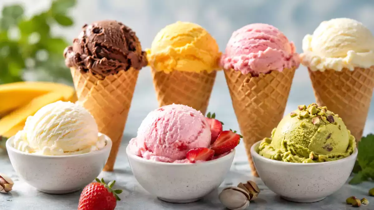 What's the real difference between sorbet, ice cream and gelato when scooped from the container?