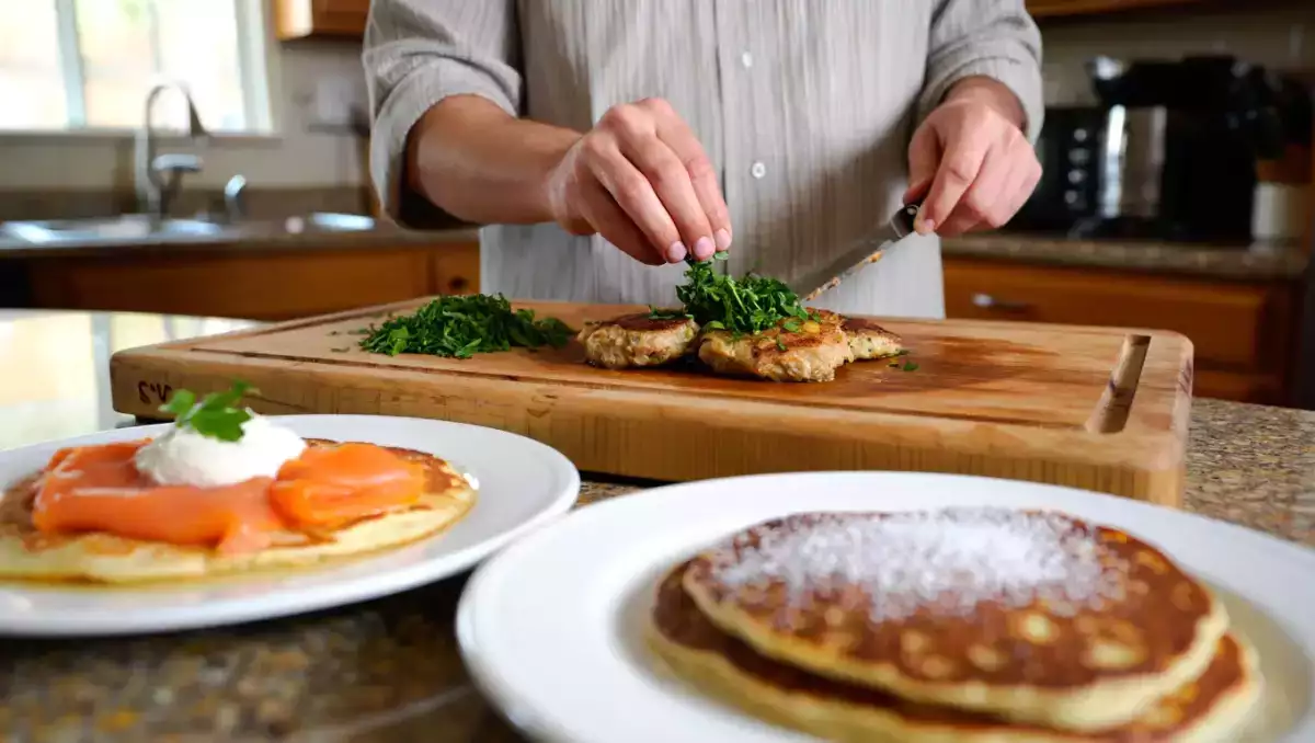 Daily menu, August 12: delightful cream cheese pancakes, savory pork cutlets, and quick banana pancakes