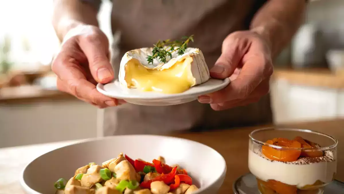 Daily menu, August 24: indulge in air fryer-roasted camembert, spicy cashew chicken, and roasted apricot tiramisu