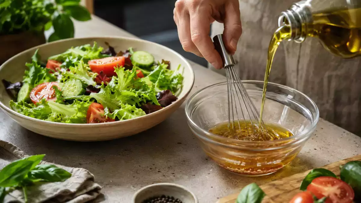 How to dress a salad in the right order? What to add first and why it keeps your greens crisp