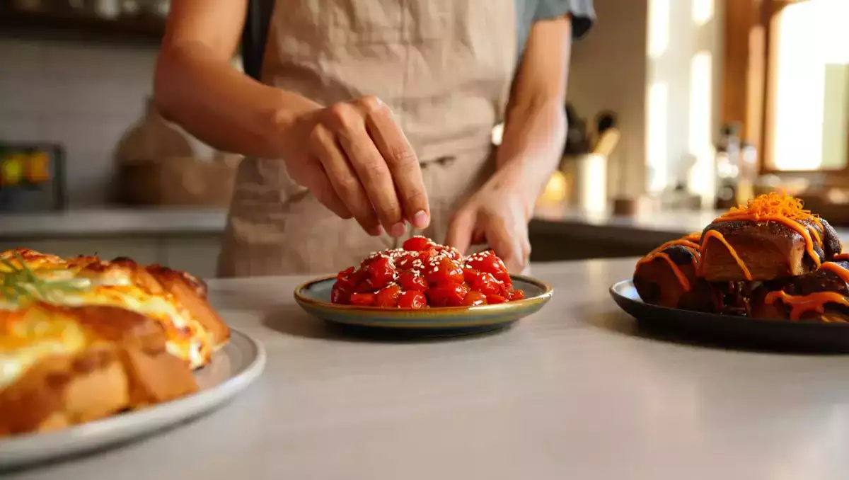 Daily menu, September 6: delightful caramelized cherry tomatoes, Greek cheese bread, and chocolate orange rolls