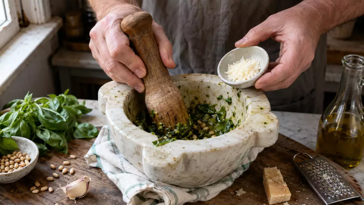 Parmesan rinds aren't trash: learn how to convert that leftover wedge into a punchy pesto in minutes