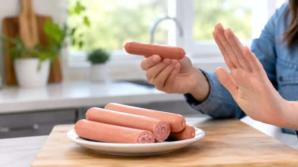 Why eating raw sausages on the go can be dangerous: one hasty bite could seriously ruin your day