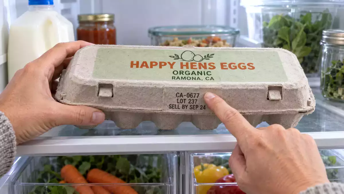Eggs in the fridge? Check Happy Hens code CA-0677 and sell-by dates through September 24