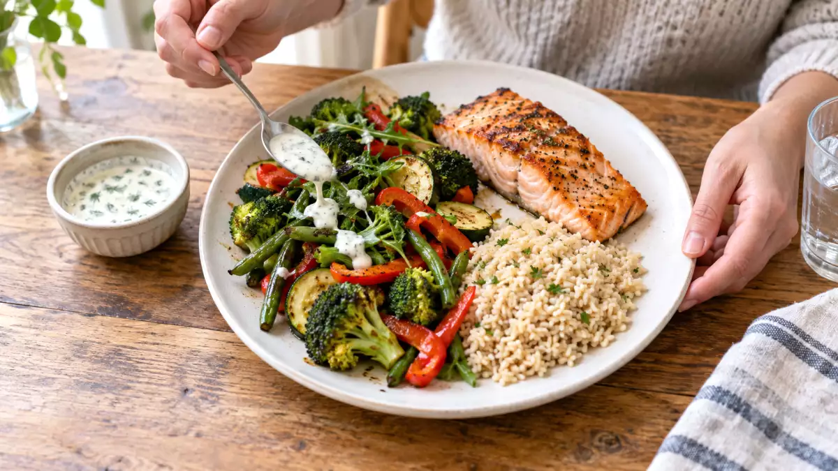 Does filling half your plate with vegetables make you lose weight? Not by itself