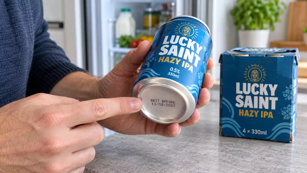 Bought Lucky Saint Hazy IPA? Why cans dated August 13, 2027 should not be opened