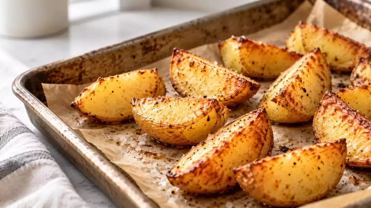 Baked potatoes that are mushy and lack a crispy crust? The mistake that ruins the browning and the simple step to take before putting them in the oven to make them crispy on the outside and soft on the inside