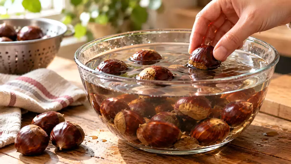 Why do some chestnuts float? Soaking them before cooking isn't just some old-fashioned superstition