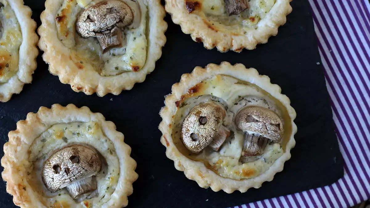 These little mushroom tartlets are perfect for a Halloween cocktail party