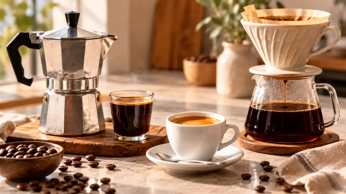 Moka, espresso, or drip: the right coffee isn't always the same, it depends on your day