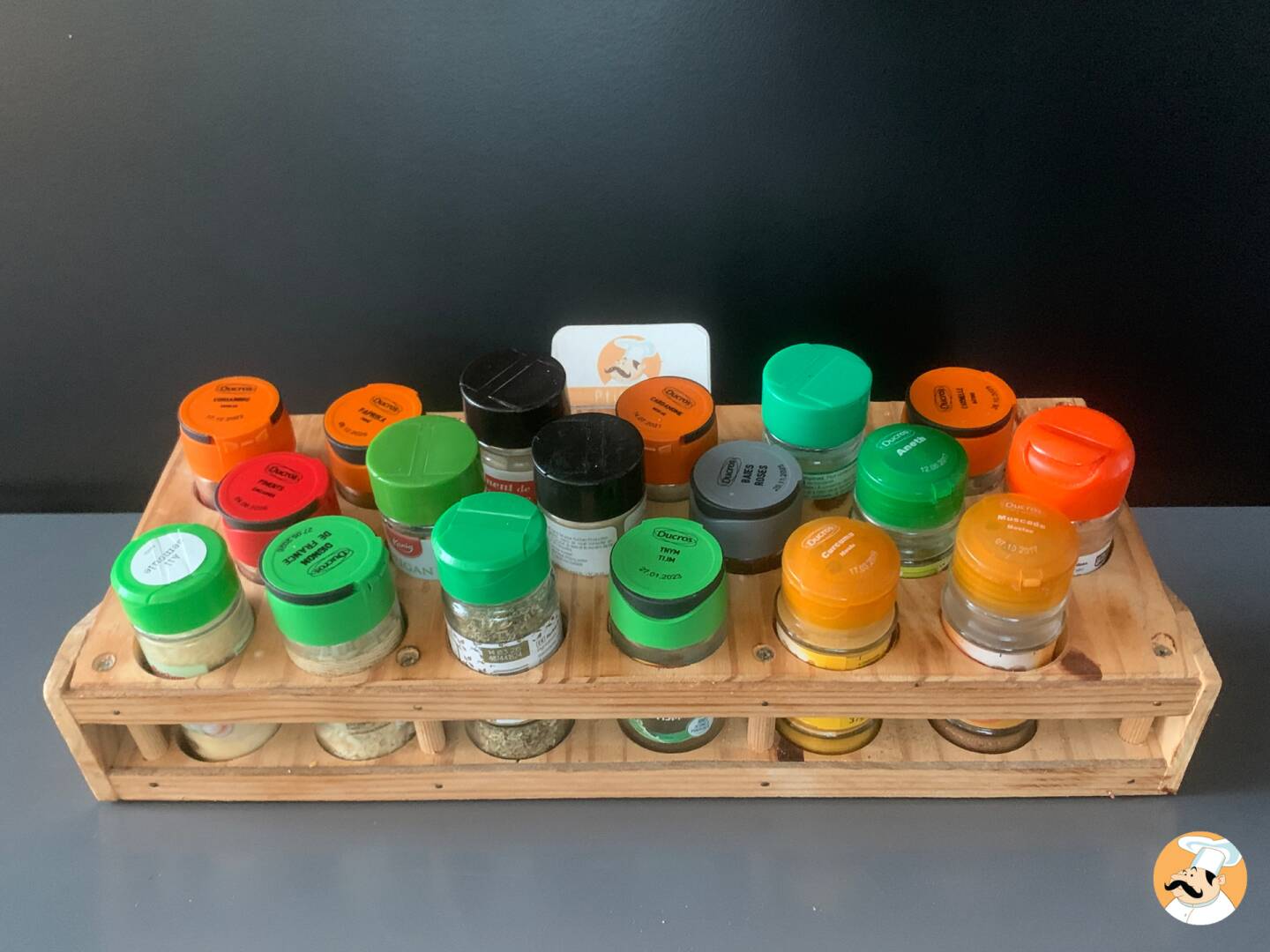 The trick you didn't know: how to organize your spices using the color-coded caps