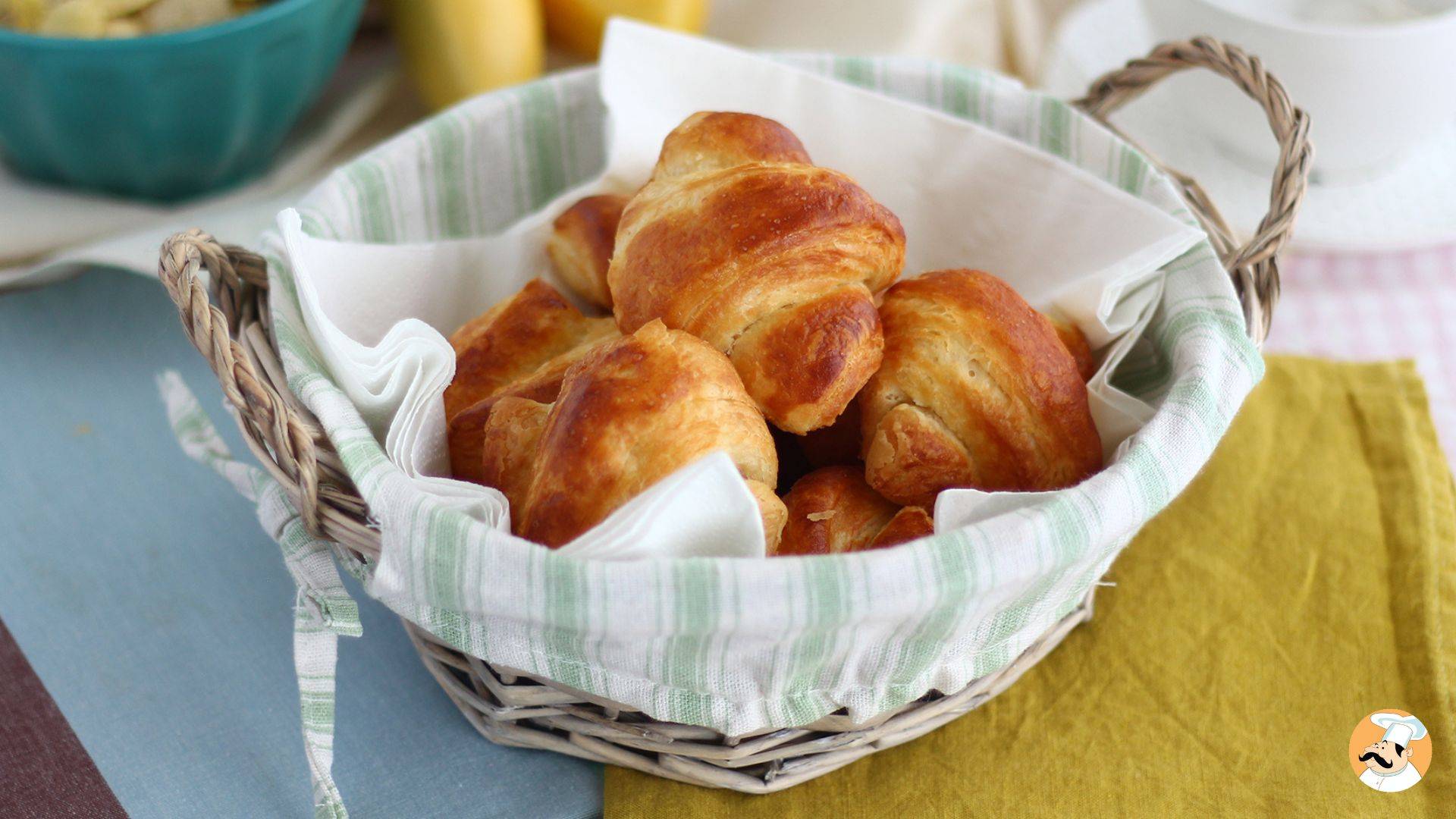 Nothing is thrown away here: Ways to use a croissant (or other pastry) that has become hard.