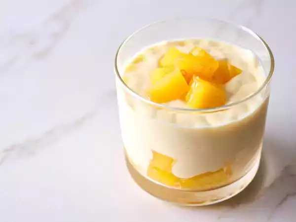 Mix this with pineapple and you have the easiest (and most addictive) frozen dessert in the world