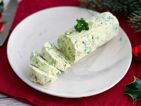 This Christmas seasoned butter is simple to make and transforms any dinner dish
