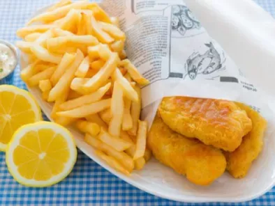Quintessentially British traditional and tasty fish and chips