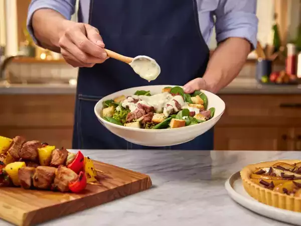 Daily Menu, May 29: a delightful journey from duck salad to pear tart