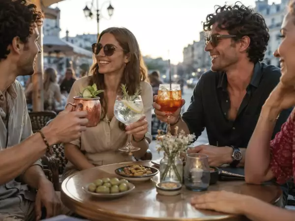 Why do the French drink cocktails before a meal, while in Spain people usually have them after?