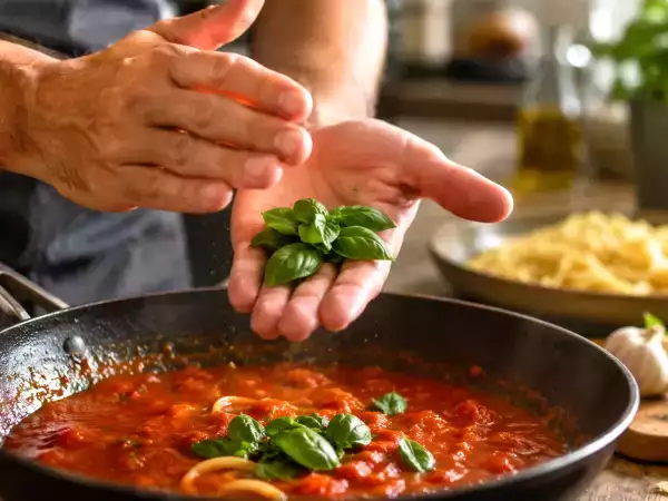 Try this simple kitchen trick to release fresh basil’s full aroma just before you add it to dishes