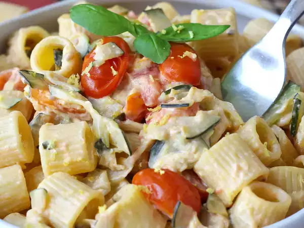 Make this creamy, light zucchini pasta all summer long - a quick, fresh recipe you'll reach for
