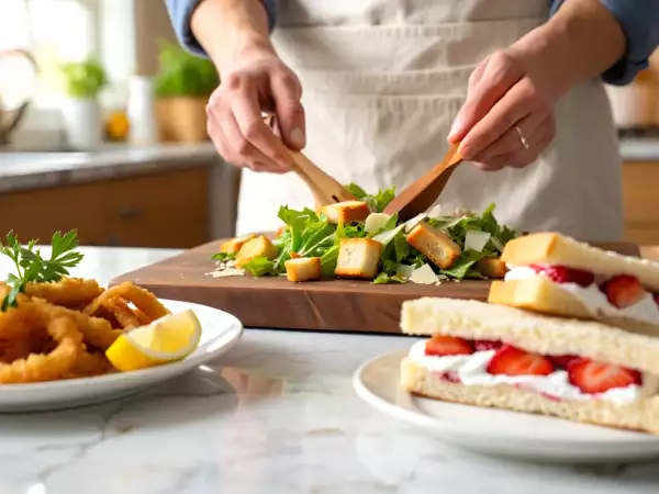 Daily menu, July 9th: a delightful journey from deconstructed caesar salad to ichigo sando