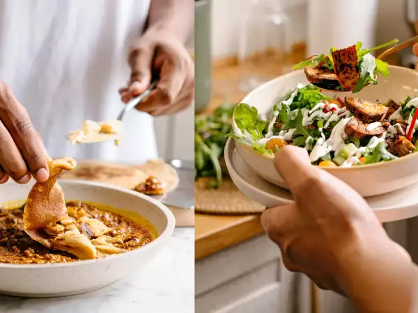 Daily menu, July 20th: a delightful landaise salad, aromatic garlic curry, and unique banana peel pancake