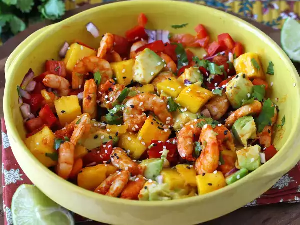 Fresh shrimp and mango salad you'll crave all summer: colorful, easy, and ready to share today