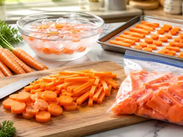 Cut carrots for freezing without making them mushy: a quick, foolproof step-by-step guide now