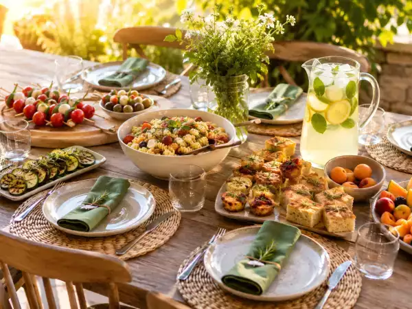 Stress-free summer aperitif dinner for 6: complete menu, exact quantities, and make-ahead timeline