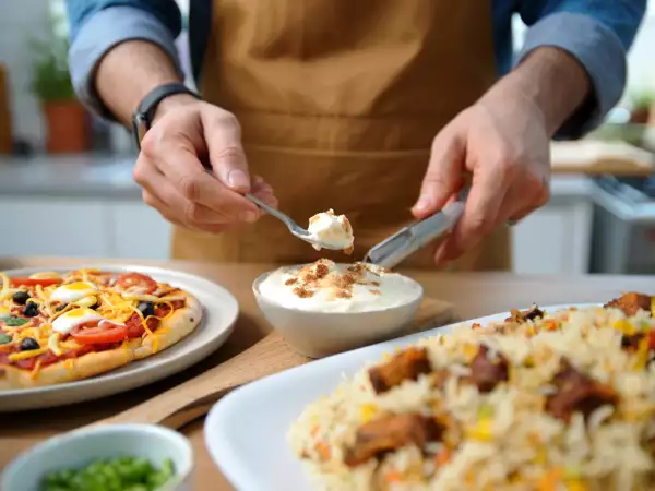 Daily menu, September 1st: delightful baby pizza, flavorful Hyderabadi mutton biryani, and creamy homemade ice cream